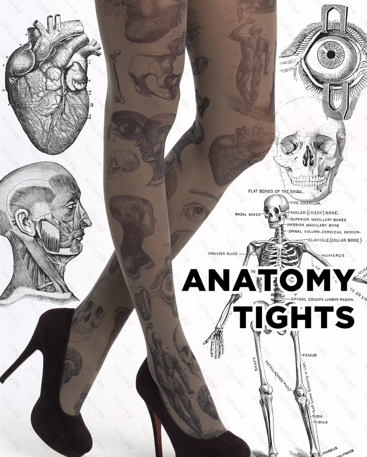 Collant gotici con stampa di anatomia umana per donne regalo per studenti di medicina leggings da biologia con stampa di cervello cuore mani gambe e ossa abbigliamento gotico taglie forti - Etsy Italia